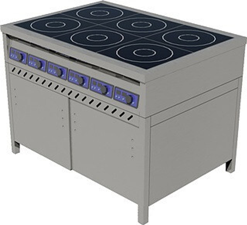 Индукционная плита ЦМИ ПИ-6 (закрытая, двери-купе)