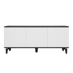 Тумба под телевизор на ножках ROYAL 5041 эко (Мрамор Неро-Черный)