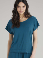 Футболка из вискозы для сна и дома (Размер: L) (Цвет: синий)