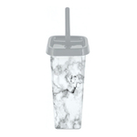 Комплект WC Flamenco (ершик + подставка) закрытый квадратный "Мрамор"