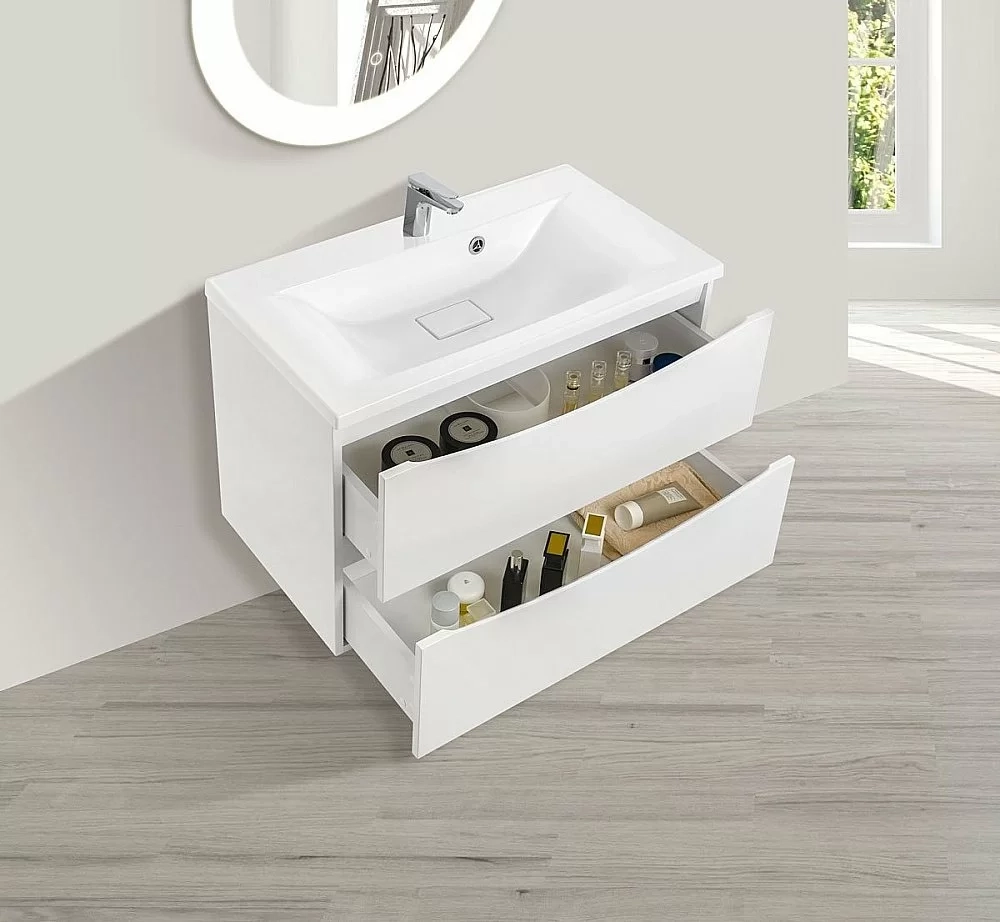 Тумба с раковиной Vincea Mia 800 G.White