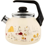 Чайник эмалированный 3л со свистком «Подворье» Appetite