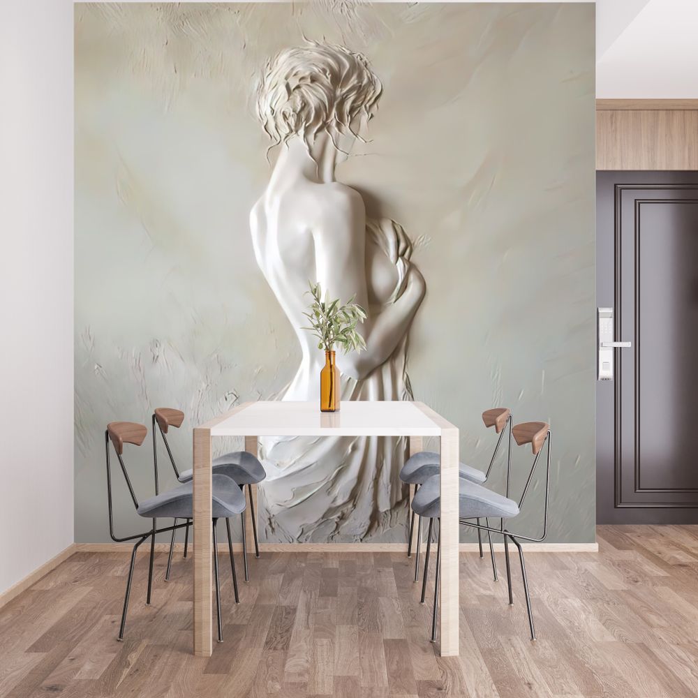 Фотообои барельеф девушка