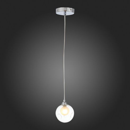 SL431.113.01 Подвес ST-Luce Хром/Прозрачный, Белый G9 1*5W DUALITA