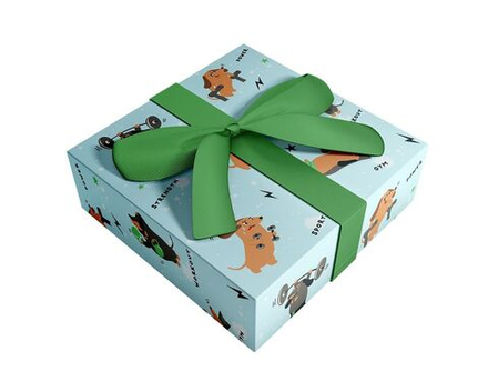 Бумага упаковочная 70*100см "Hobby. Голубой"