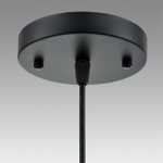 8057/1A SUSPENTIONI LN25 311 черный/смоки металл/стекло Подвесной светильник E27 1*60W 220V ELENIKA