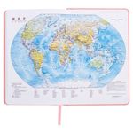 Ежедневник датированный 2022 А5 138x213 мм BRAUBERG "Mosaic", под кожу, карман для ручки, розовый, 112801