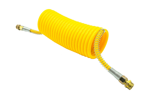 Шланг прицепа витой ЕВРО желтый (L- 7.5 метра, ОДНОСЛОЙНЫЙ) (16*1,5) (4527110570) SORL