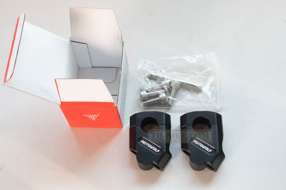 Handlebar Heightening. 38mm rise, 45 degree angle. for 22mm and 28mm handlebars