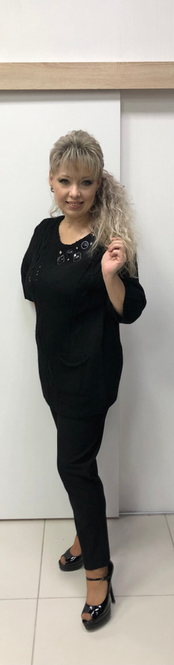 Нарядный теплый джемпер крупной вязки