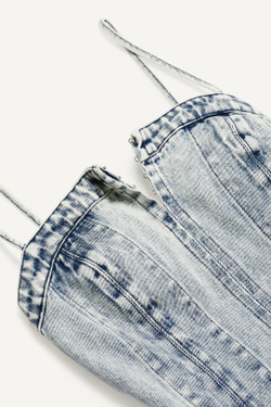 H&M - Glenn Martens Джинсовое платье, светло-синий