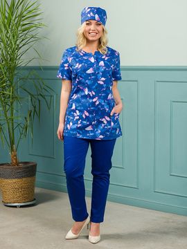 Блуза женская М-281(ST11) (голубой 145)