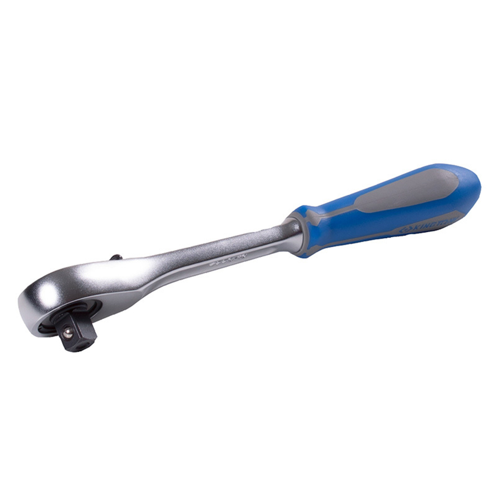 KING TONY (4773-10GS) Трещотка 1/2", 262 мм, 90 зубцов, флажковая с кнопкой