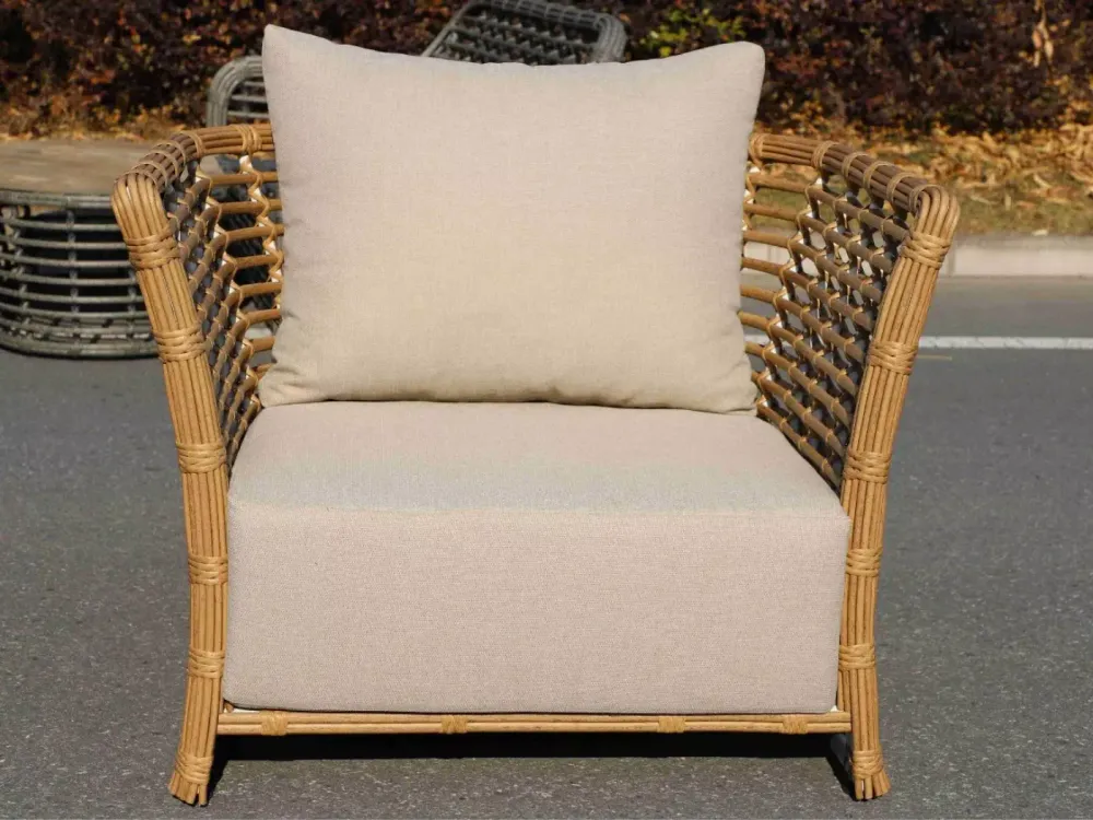 "Валенсия" лаунж-зона из искусственного ротанга, цвет соломенный