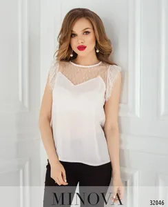 Блуза 4102-белый Minova