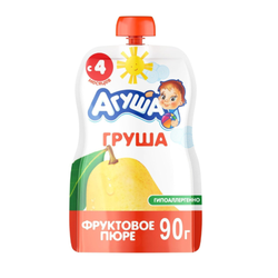 Пюре фруктовое Агуша Груша 90 гр пауч