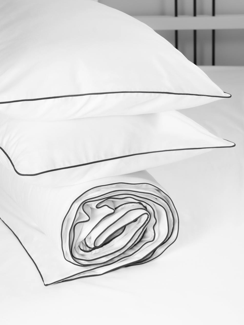 MOON Комплект постельного белья, сатин белый