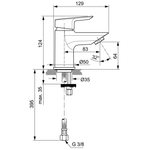 Смеситель Ideal Standard  TESI A6568AA для умывальника