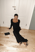 Платье с микропайетками макси bk