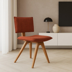 Стул Federico, массив, ткань медно-коричневый