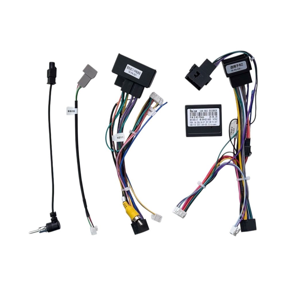 Провода для Peugeot 207, 208, 2008 (Quadlock, ISO, RZC)