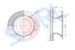 Диск тормозной 430/290x45/168.5 n10-335-22.5 SCHMITZ (017870) SORL