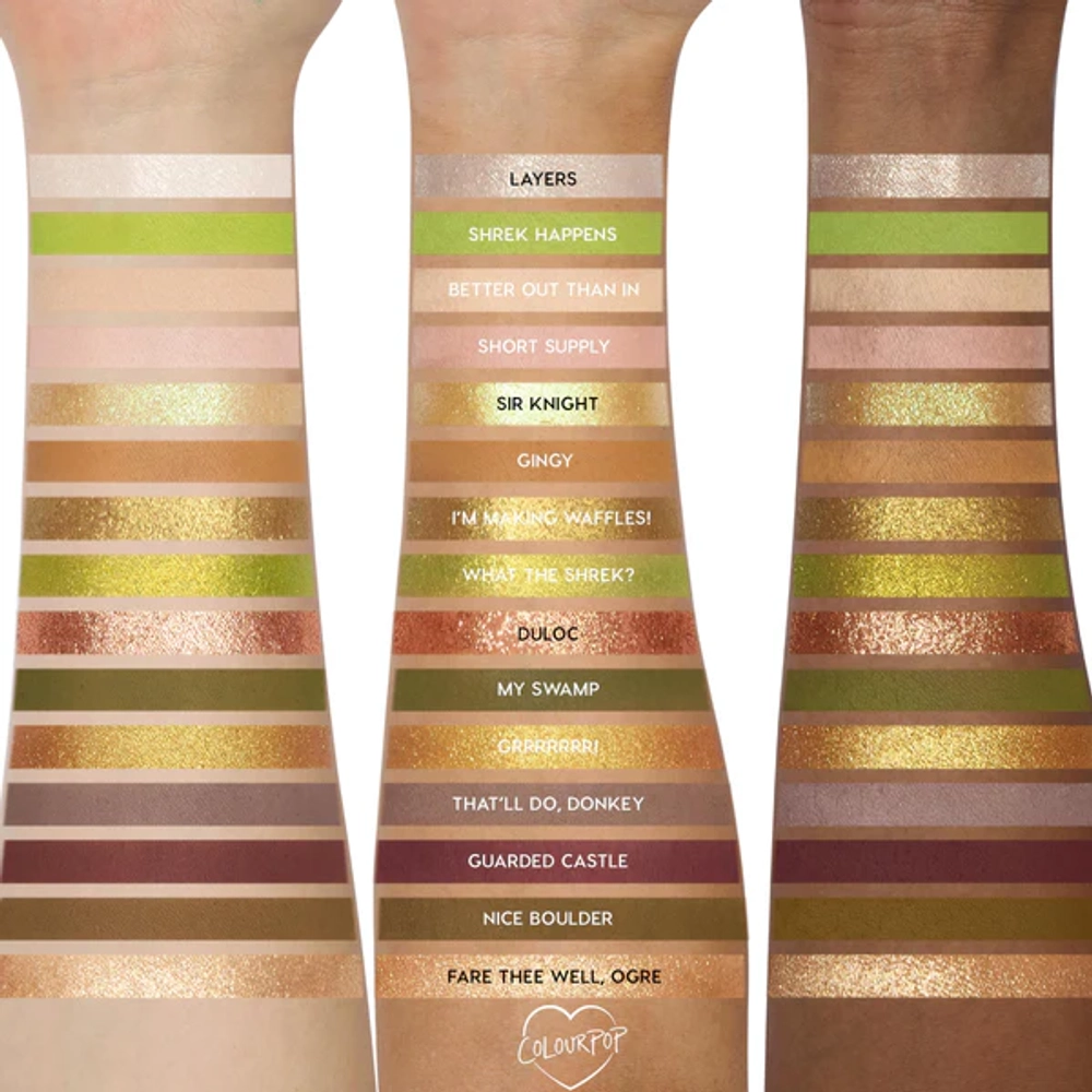 ColourPop Shrek Beware Ogre Eyeshadow Palette
