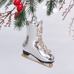 Ёлочная игрушка "Сказочный конёк" 8,5*3,5*11 см, серебро (Серпантин)