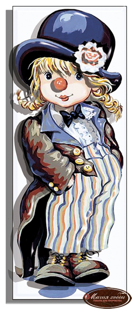 Папертоль РТ150125 "Малышка клоун" 10*24см.