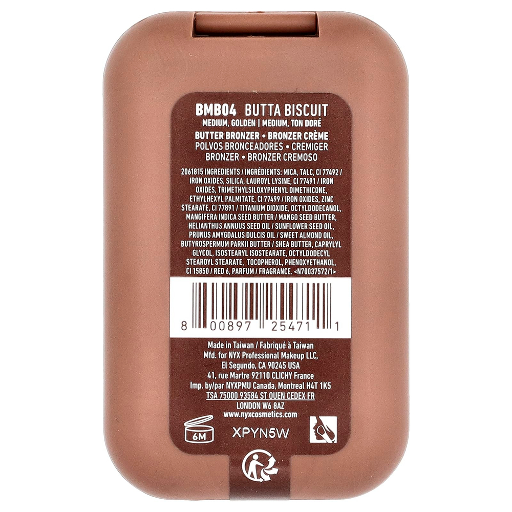 NYX Professional Makeup, Бронзер из пахты, 04 батта-бисквит, 5 г (0,17 унции)
