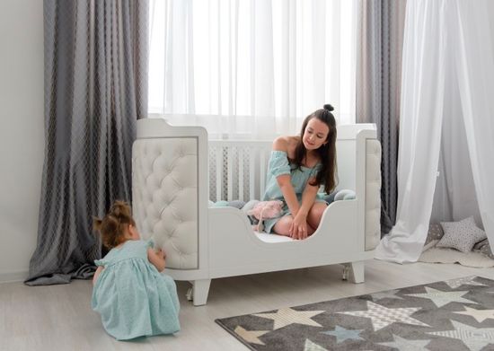 Бортик-ограничитель для кроватки Elegance (белый)