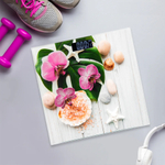 Весы напольные электронные до 180кг, стеклянный корпус ATH-6143 (white)