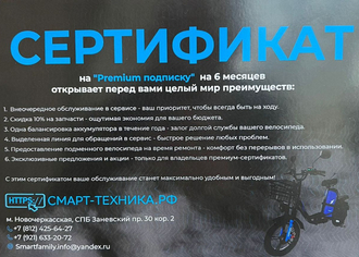 Сертифкат на 6 месяцев