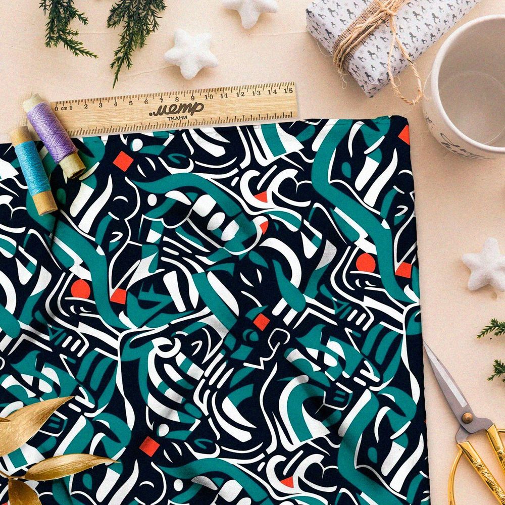 Ткань премиум мембрана калейдоскоп чувств