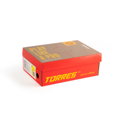 Бутсы зальные детские TORRES RAYO KID, TS134235-124-32, р.32, чёрно-оранжевый