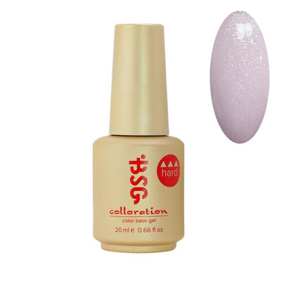 BSG цветная жесткая база colloration hard №11 - нежный, пепельно-розовый оттенок с шиммером (20 мл)