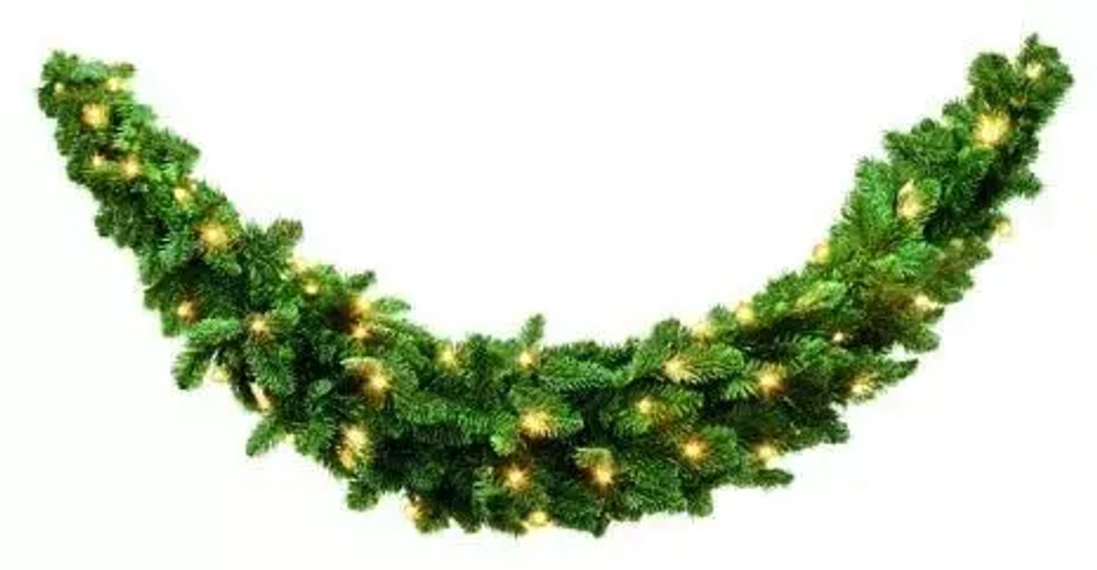 Хвойный сваг Нормандия 180*36 см., 96 ламп, Triumph Tree (73686)