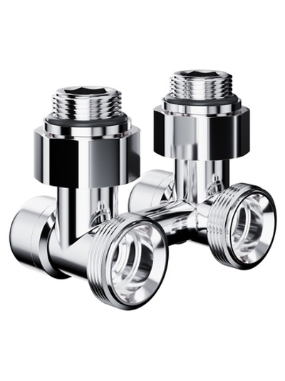 Узел нижнего подключения Royal Thermo Design угловой 1/2"х3/4" EK (хром)