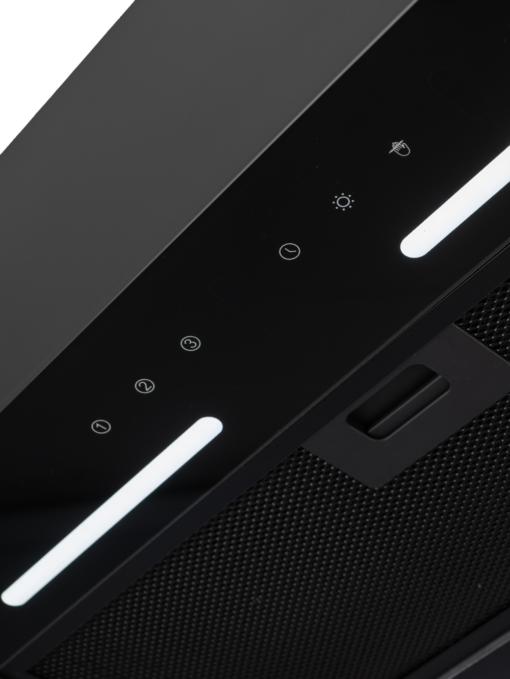 Встраиваемая кухонная вытяжка 60 см Macbi B-BoxG60G с мощностью 1200 м /ч, управление сенсорное и жестом, цвет: черный,