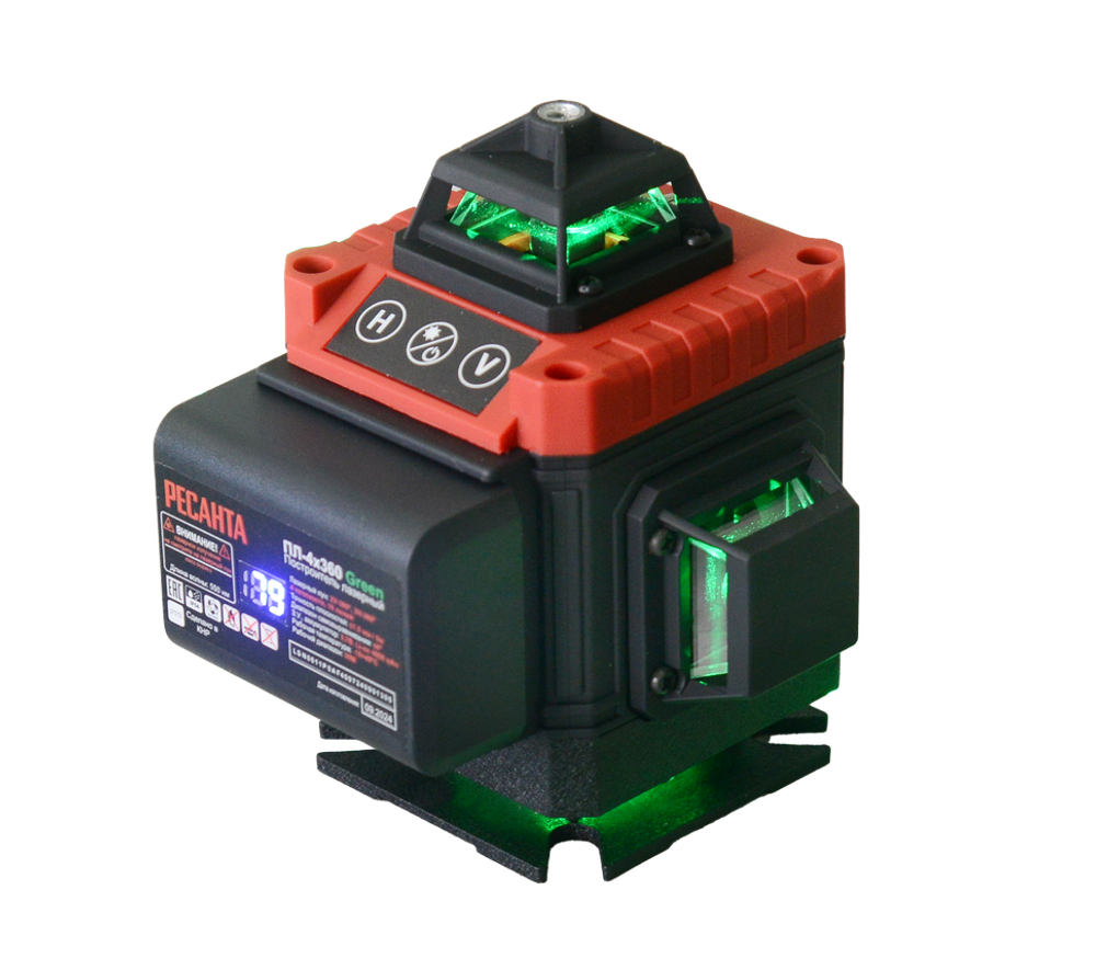 Построитель лазерный ПЛ-4Х360 Green Ресанта