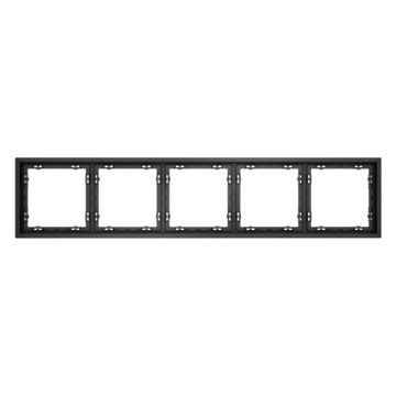 Рамка пластиковая VOLTUM S70 на 5 постов, (графит)