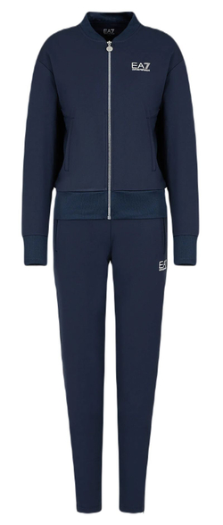 Женский теннисный костюм EA7 Woman Jersey Tracksuit - Blue