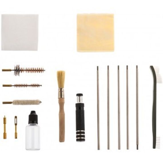 Набор для чистки походный Helios кал. 7,62мм 12 предм., в тканевом чехле HS6230-30