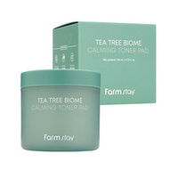 Успокаивающие подушечки для лица с экстрактом Чайного Дерева FarmStay Tea Tree Biome Calming Toner Pad 70шт