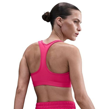 Теннисный бюстгальтер Nike Swoosh Medium Support Non-Padded Sports - rush pink/white