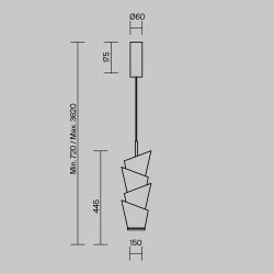 Светильник подвесной светодиодный Maytoni   MOD374PL-L28W3K