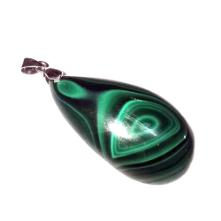 Кулон "Капля" малахит асс.
