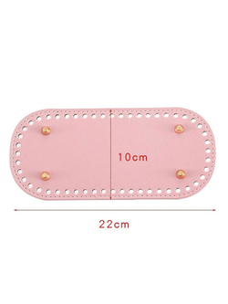 Донышко для сумки и корзинки (овал 10 *22 см, цвет светло-бежевый)/ основание для вязаных крючком сумок