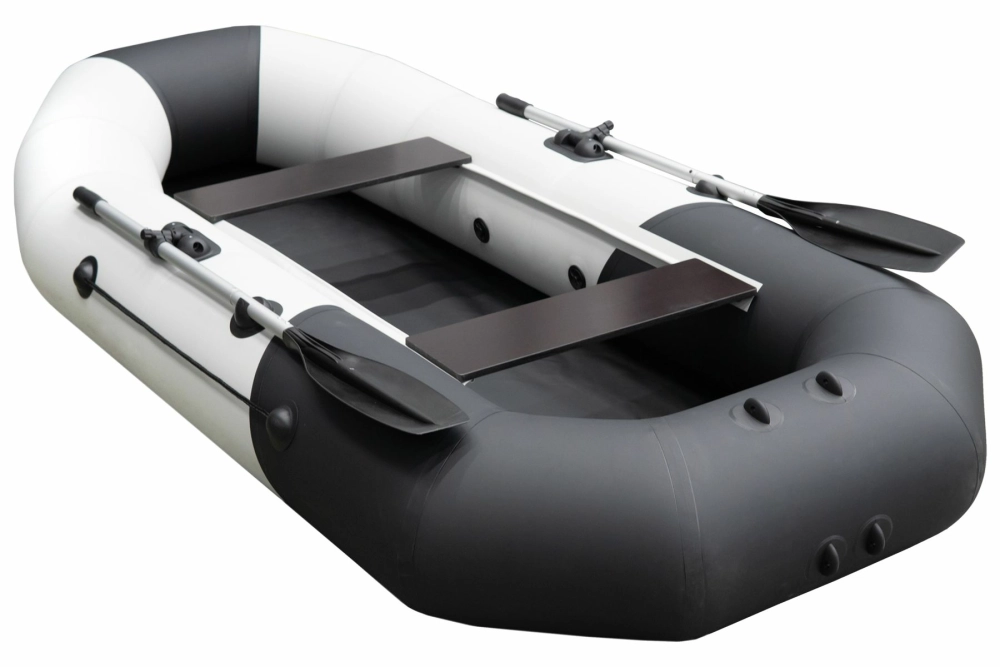 Лодка Таймень NX 270, 2700*1300*360 мм., цвет серый - черный