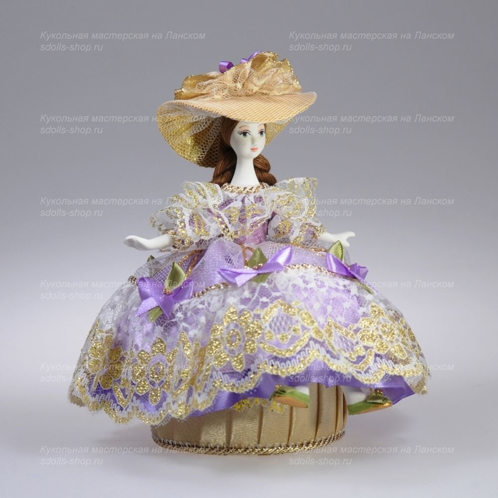 Кукла-шкатулка Барышня в пышном платье
